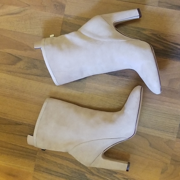 Stuart Weitzman Brooks Bootie Blush Pink Soft Suede Slouchy Boot, Size 8… - Picture 2 of 16